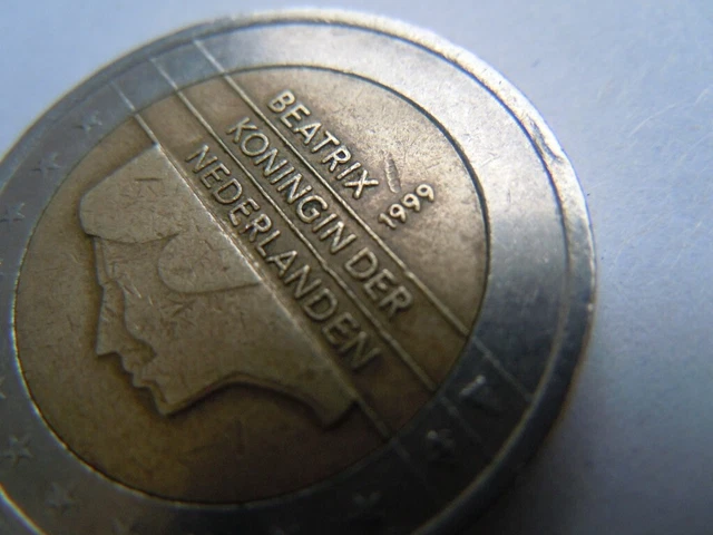 beatrix koningin der nederlanden 2 euro coin 1999 value